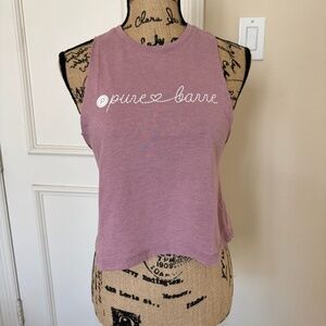 Mauve Pink Pure Barre Crop Tank